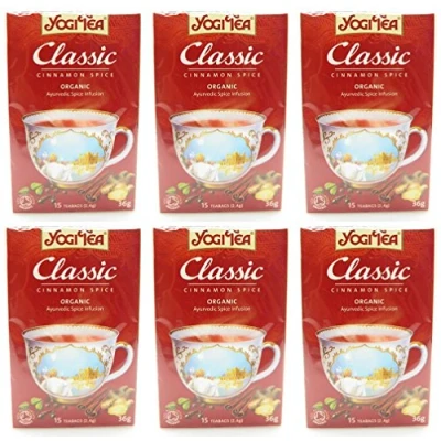 Image of (6 PACK) Yogi Tea Classic Cinnamon Spice 17 Bag 6 PACK BUNDLE