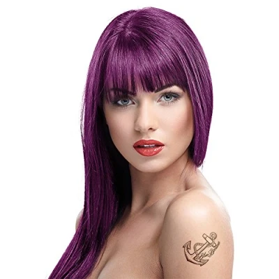 Image of Crazy Color Semi Permanent Hair Dye (Aubergine)