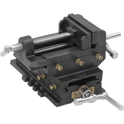 Image of vidaXL Manually Operated Cross Slide Drill Press Vice 78 mm