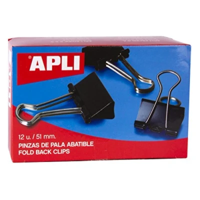 Image of 5 Star Office Foldback Clips 51mm Black [Pack 12]
