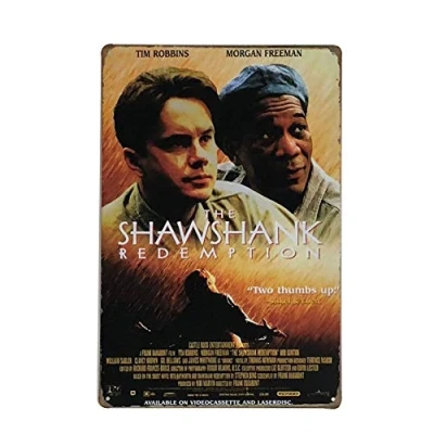 Image of DOGT Metal Tin sign 8x12 inches The Shawshank Redemption Movie Poster Retro Sign, 8&quot;x12&quot;