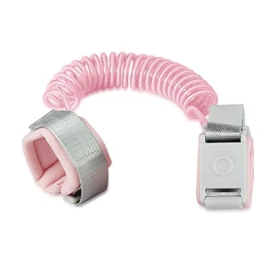 Image of SONARIN Anti Lost Safety Wrist Link Child Strap,Anti Walking Hand Belt and Magnetic Induction Lock for Toddlers,Babies &amp; Kids(Pink)