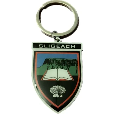 Image of Sligo Official ALL IRELAND GAA County crest ultra thin metal keyring.