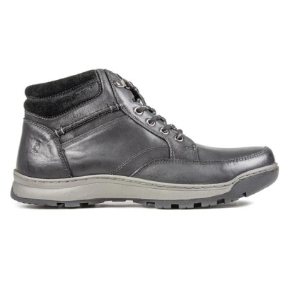 Image of Hush Puppies Men&#039;s Grover Ankle Boot, Black, 12 UK