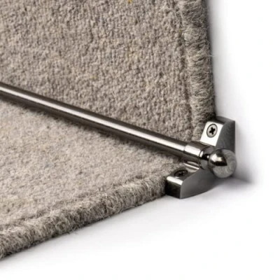 Image of eXtreme Jubilee Stair Rod for Carpet Runner Durable, Lightweight, and Affordable 890mm Long Hollow Rod, Pewter