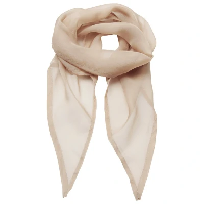 Image of Premier Unisex Adult Colours Chiffon Scarf (Natural) One Size