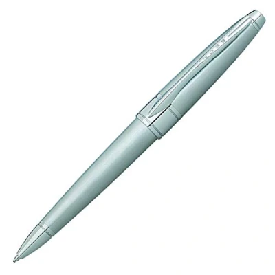 Image of CROSS Apogee Executive Centre Weighted Ballpoint Ball Pen Distinctive Etched Brush Chrome Satin finished Band and Polished, Plated Appointments Gift Boxed