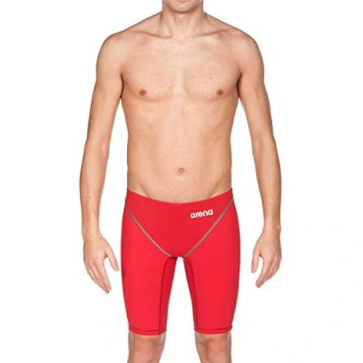 Image of arena men&#039;s swimming competition pants Jammer Powerskin ST 2.0, Red (45), 26 UK (1 )