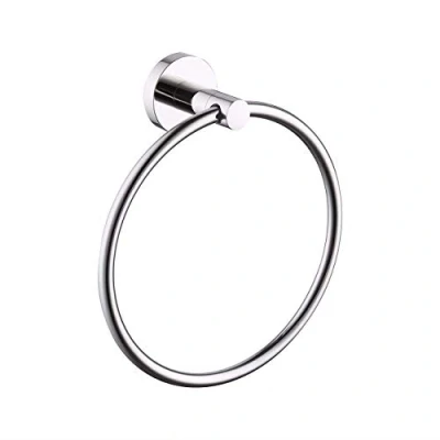 Image of KES Hand Towel Ring Bath Holder Hanging Towels Bathroom SUS304 Stainless Steel Accessories Contemporary Style Wall Mount Polished Finish, A2180DG