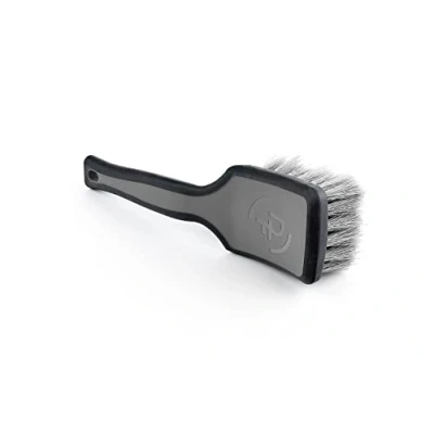 Image of Detail Factory Tire Scrub Brush Stiff Synthetic Bristles, Ergonomic Design, Clean Your Tires with Ease, Grey