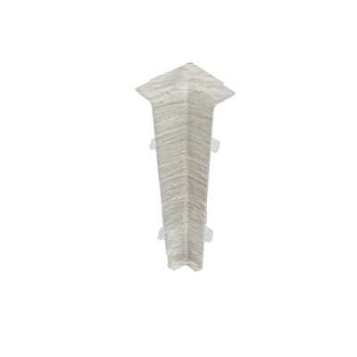 Image of Plastic Skirting Board High Line 2.5m PVC Internal Corner Santiago Ash M289