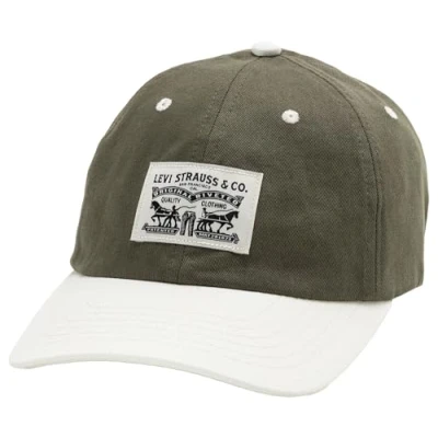 Image of Levi&#039;s Relaxed DAD Heritage Unisex Cap, Size: One Size, Olive
