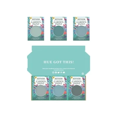 Image of Rust Oleum Garden Paint in Gloss Finish Ocean Blues Tester Box