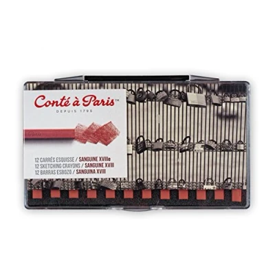 Image of Conté à Paris Sketching Carre Crayons Sanguine XVIIIth C (Pack of 12)