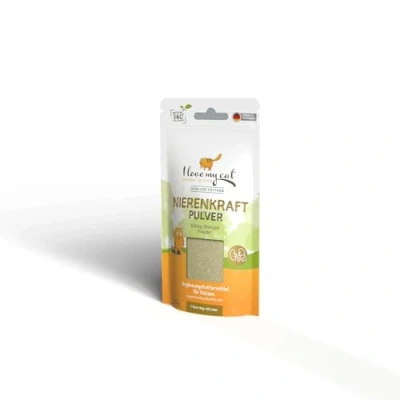 Image of I Love My Cat Kidney Power Powder Food supplement for cats Carefully balanced herbs nutritionally support the function of your cat&#039;s kidneys 35 g