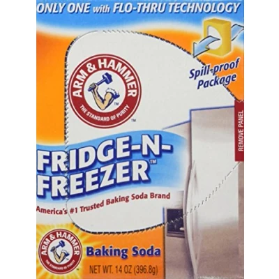Image of Arm &amp; Hammer Fridge N Freezer Odor Absorber Baking Soda (14oz) 396.8g (Pack of 6)
