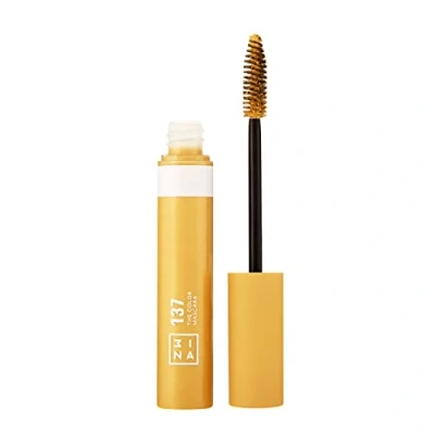 Image of 3INA MAKEUP Vegan The Color Mascara 137 Yellow Volume and Definition Long Lasting Formula 9 Bold Highly Pigmented Shades Sensitive Eyes Clump Free Cruelty