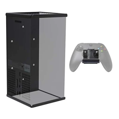 Image of HIDEit Mounts for Xbox Series X and Controller, Steel Mount Pro Bundle Wall Kit Rubber Dipped Controller Holder, British Registered Design