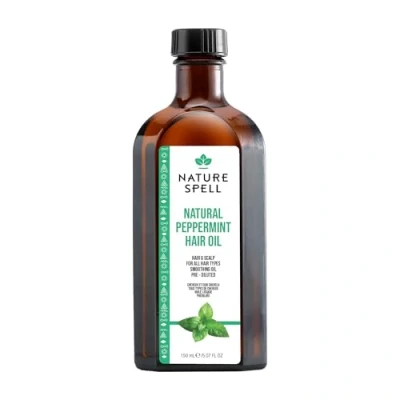 Image of Nature Spell Peppermint Oil For Hair &amp; Skin 150ml, Dry Damaged Itchy Scalp, Body To Improve Texture, Made In The UK