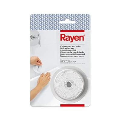 Image of Rayen Waterproof Tape for bathrooms, Polyethylene adhesive, White, Medidas: 300 x 3 cm