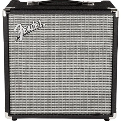 Image of Fender Rumble 25, Bass Amp, 25W, Suitable For Electric Guitar, Black/Silver