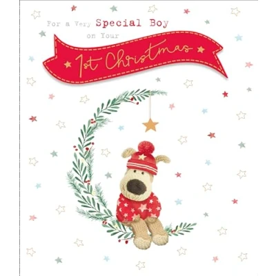 Image of Boofle Very Special Boy On Your 1st Christmas Greeting Card Cute Xmas Cards 742463