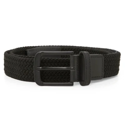 Image of Callaway Golf Mens Odyssey 1/4 Zip Stretch Wicking Belt Caviar S/M