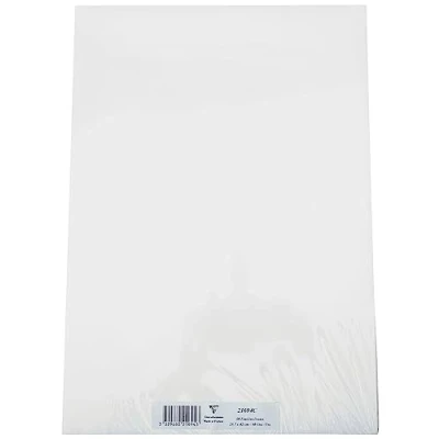 Image of Clairefontaine Ref 21694C White Drawing Sketch Paper (Pack of 50 Sheets) A3 (29.7 x 42cm) 90gsm Paper, pH Neutral, Acid Free, Suitable for Sketching &amp;