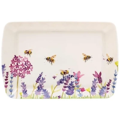 Image of Lesser &amp; Pavey British Designed Serving Tray Dinner For Multiple Uses Around The Home Lavender Bees Trays Food Or Drinks Jennifer Rose Gallery
