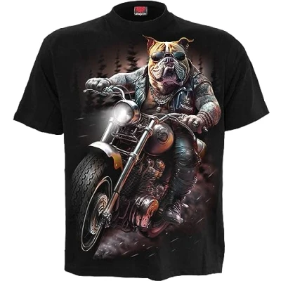 Image of Spiral Top Dog T Shirt Black XXL