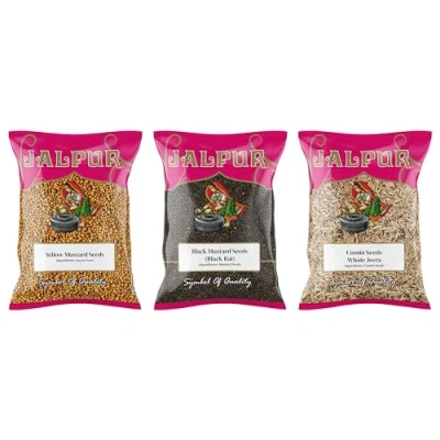 Image of Jalpur Millers Spice Combo Pack Yellow Mustard Seeds 100g Black Cumin (3 Pack)