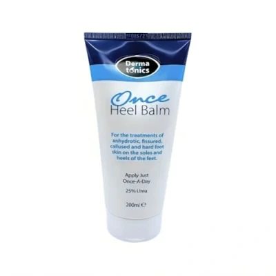 Image of Dermatonics Once Heel Balm Long lasting Relief for Rough, Dry, and Callused Heels Feet Paraben free Clinicaly Proven Visible Result in 8 Days 200 ml