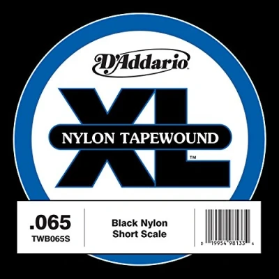 Image of D&#039;Addario TWB065S Nylon Tape Wound Bass Guitar Single String, .065