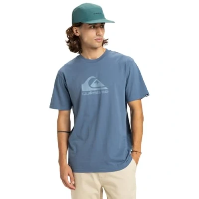 Image of Quiksilver Short Sleeved T Shirt EV COMP Logo SS Men&#039;s Blue XXL