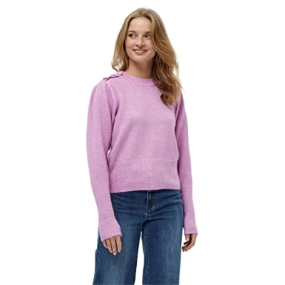 Image of Desires Women&#039;s Gea Button Pullover 7258 Violet XL
