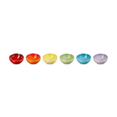 Image of Le Creuset Stoneware Pinch Bowl Gift Set, Set of 6 Prep Bowls, Multi Color, 2 OZ