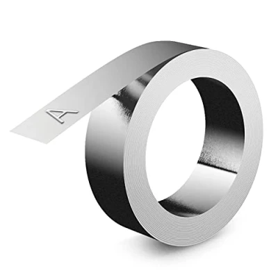 Image of DYMO IND EMBOSSING ALUMINUM 1/2&quot; X 12&#039;, 12FT yield