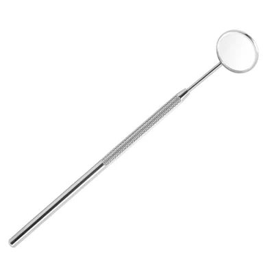 Image of EUZUXU Dental Mirror for Mouth with Handle Made of Stainless Steel Teeth Cleaning, Inspection Oral Hygiene Daily Use