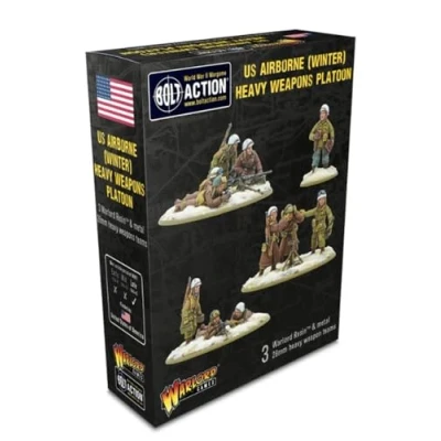 Image of Warlord Games US Airborne (Winter) Heavy Weapons Platoon 28mm Scale Resin Miniatures for Bolt Action Highly Detailed World War 2