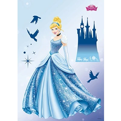 Image of Komar 14016h Disney Princess Dream Freestyle Deco Sticker Multi Colour (10 Piece)