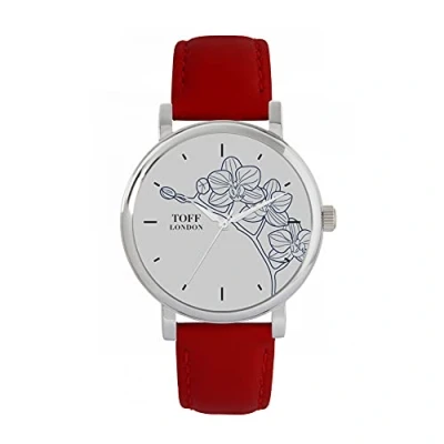 Image of Toff London Ladies Blue Orchid Flower Watch