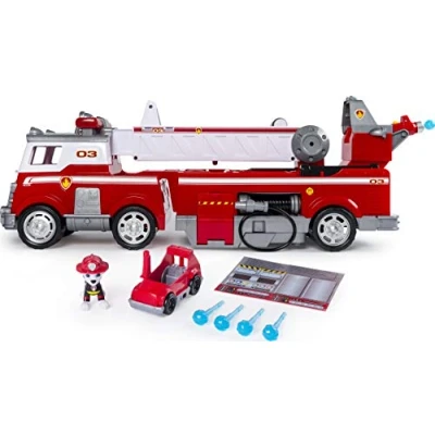 Image of PAW PATROL — Ultimate Rescue Fire Truck with Extendable 2ft Ladder, for Ages 3 and Up