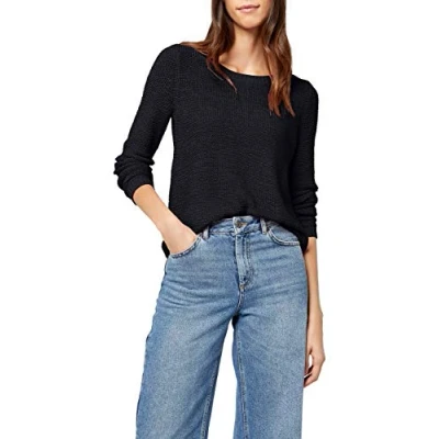 Image of Only GEENA women&#039;s Sweater in Black
