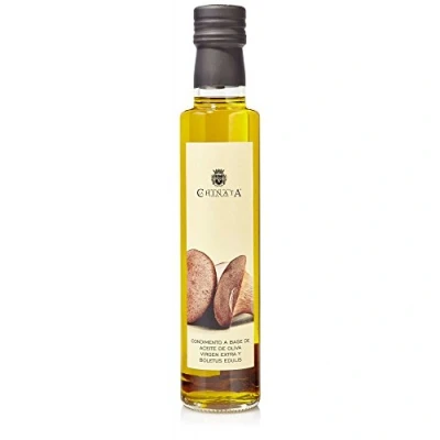 Image of La Chinata, Spanish Extra Virgin Olive Oil, porcini mushroom flavour, 250 ml glass bottle