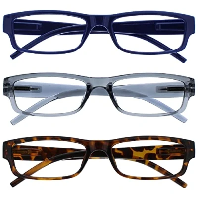Image of The Reading Glasses Company Blue Grey Brown Lightweight Comfortable Readers Value 3 Pack Mens Womens RRR32 372 +3.50