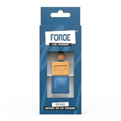 Image of Sauvage Car Diffuser Air Freshener Premium UK Fragrance, Long Lasting Aroma for Men &amp; Women, Hanging Scent Auto Accessories Deodorizer, Luxury Scents and Essentials (5 ml (Pack of 1), SAVAGE)