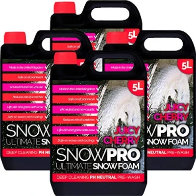 Image of SnowPro Snow Foam Shampoo Car Wash Soap pH Neutral Vehicle Cleaning Detailing 20L Pre Cherry Fragrance