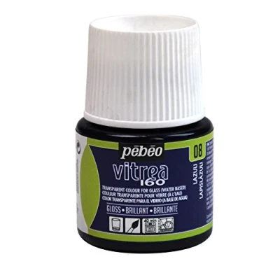 Image of PEBEO 111008 45 ml Vitrea 160 Glossy Glass Paint Bottle, Lazuli