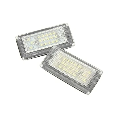 Image of GOFORJUMP Car LED License Plate Lights 12V Compatible with Mini Cooper S R50 R52 R53 Accessories 2X White SMD Number Lamp Bulb Kit