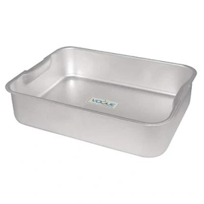 Image of Vogue Deep Roasting Pan Oven Tray 520 mm, Grey, Size: 100(H) x 520(W) 420(D)mm, Bakeware, Dish, Even Heat Distribution, Professional &amp; Home Kitchen Use, K414